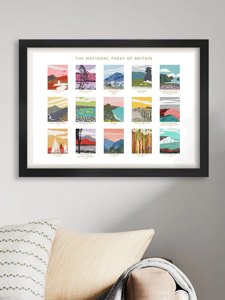 National Parks - Poster Print. A celebration of Britain's 15 National Parks.