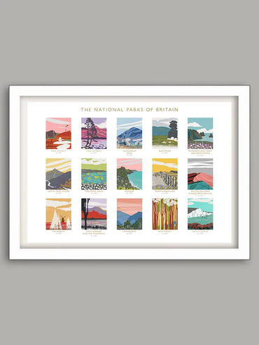 National Parks - Poster Print. A celebration of Britain's 15 National Parks.
