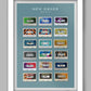 New Order 'FAC File' - Cassette Music Poster