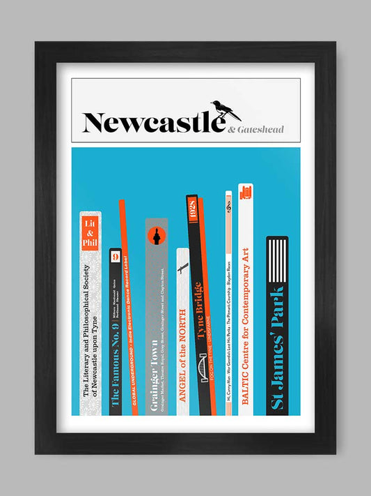 Newcastle and Gateshead Icons - Poster Print