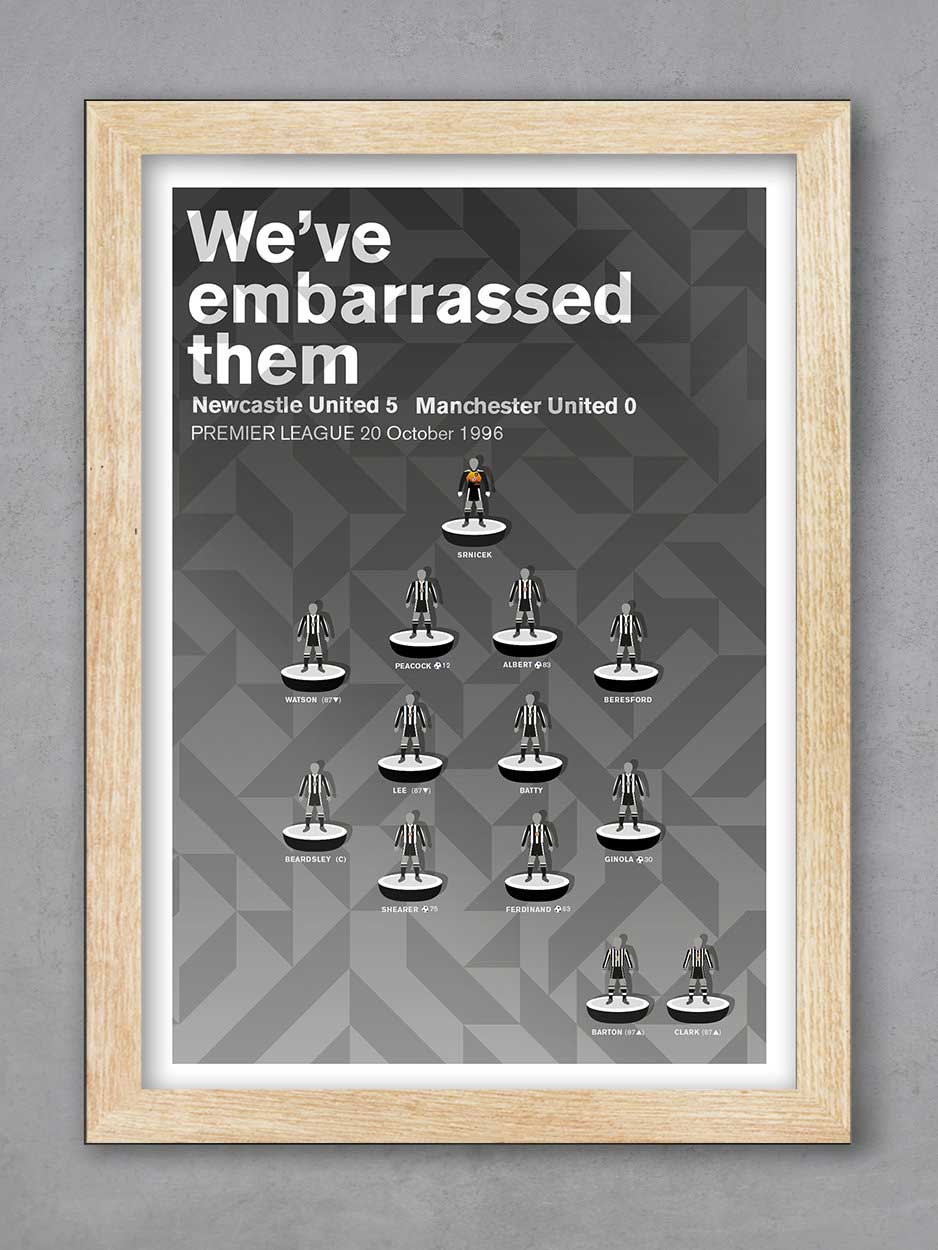 Newcastle United 96 - Football Print