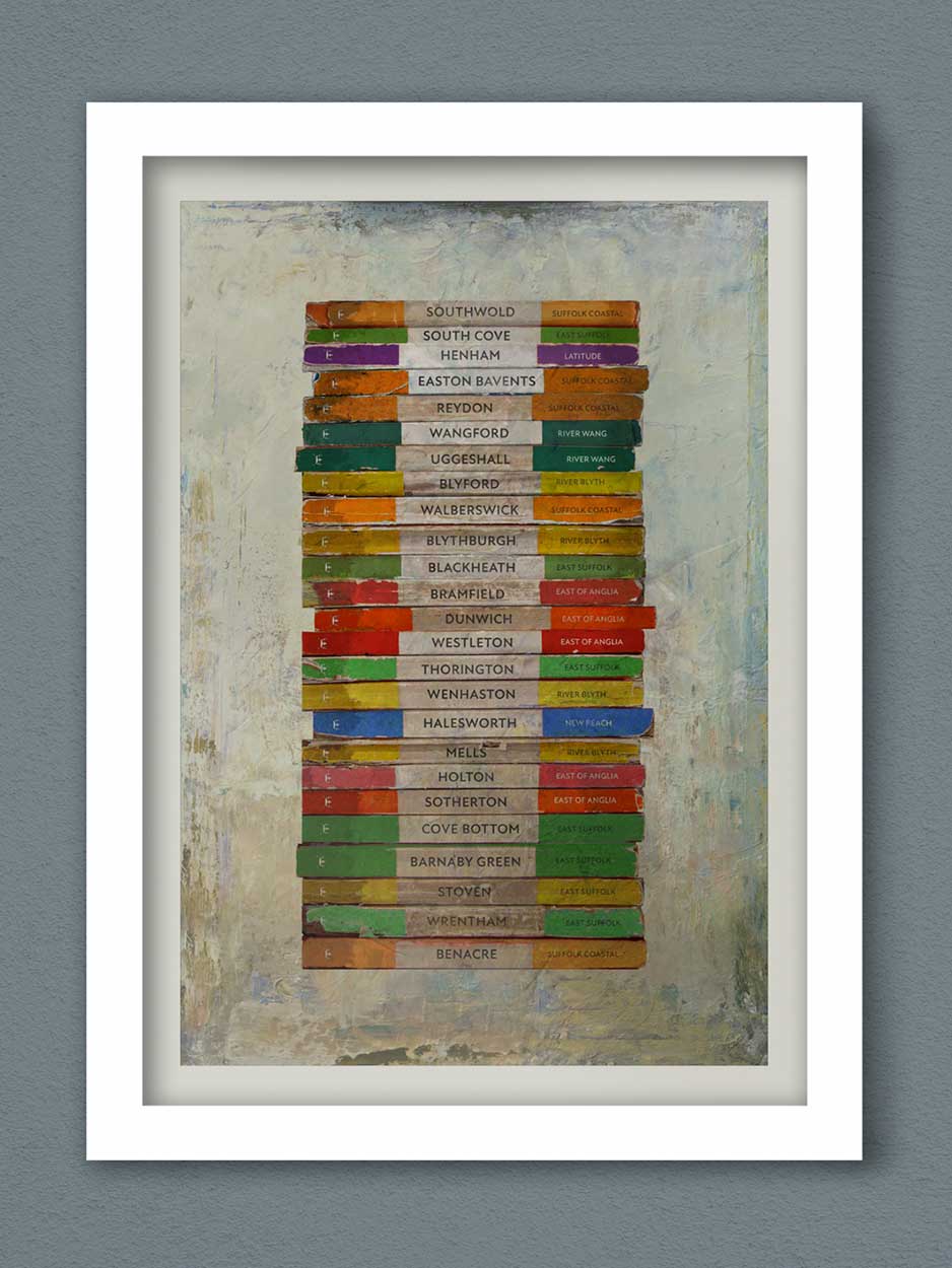 North, South and West of Southwold Print