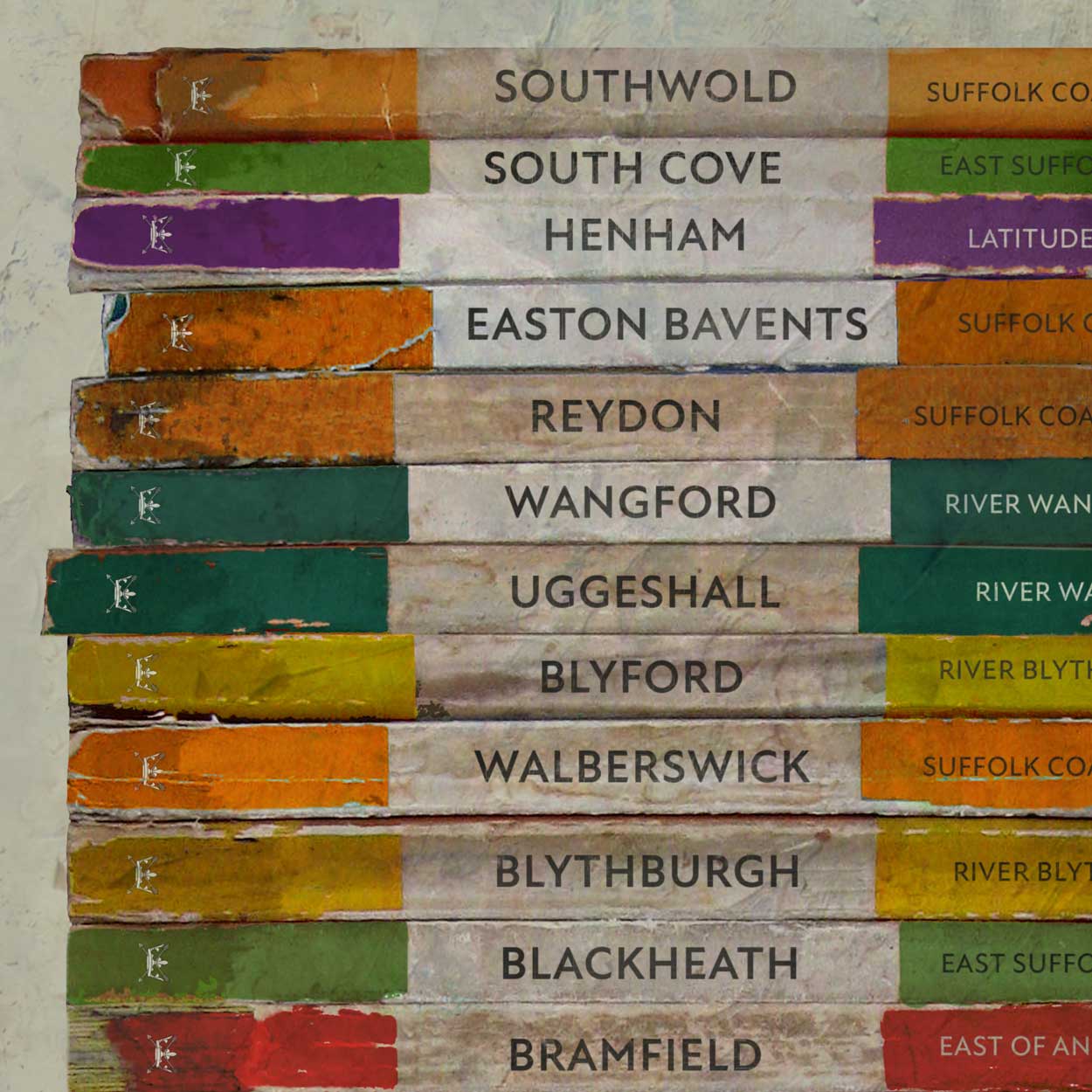 North, South and West of Southwold Print