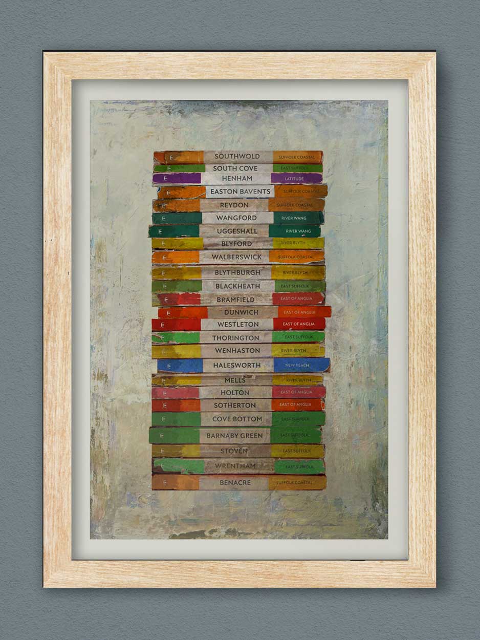 North, South and West of Southwold Print