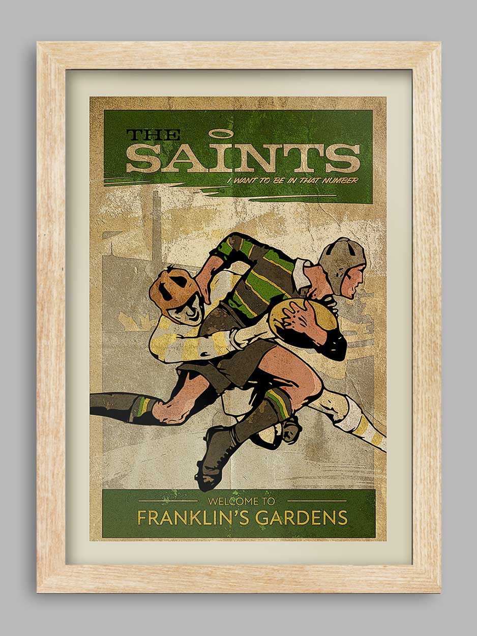 Northampton Saints - Rugby Print