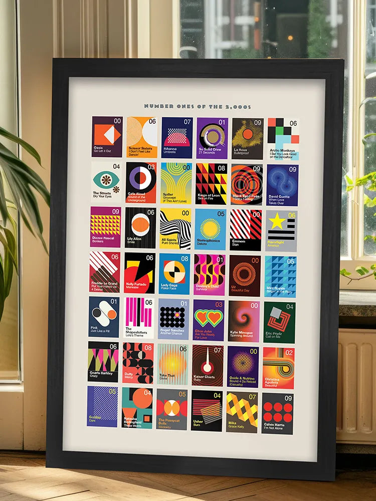 Number Ones of the 2000s - Music Print