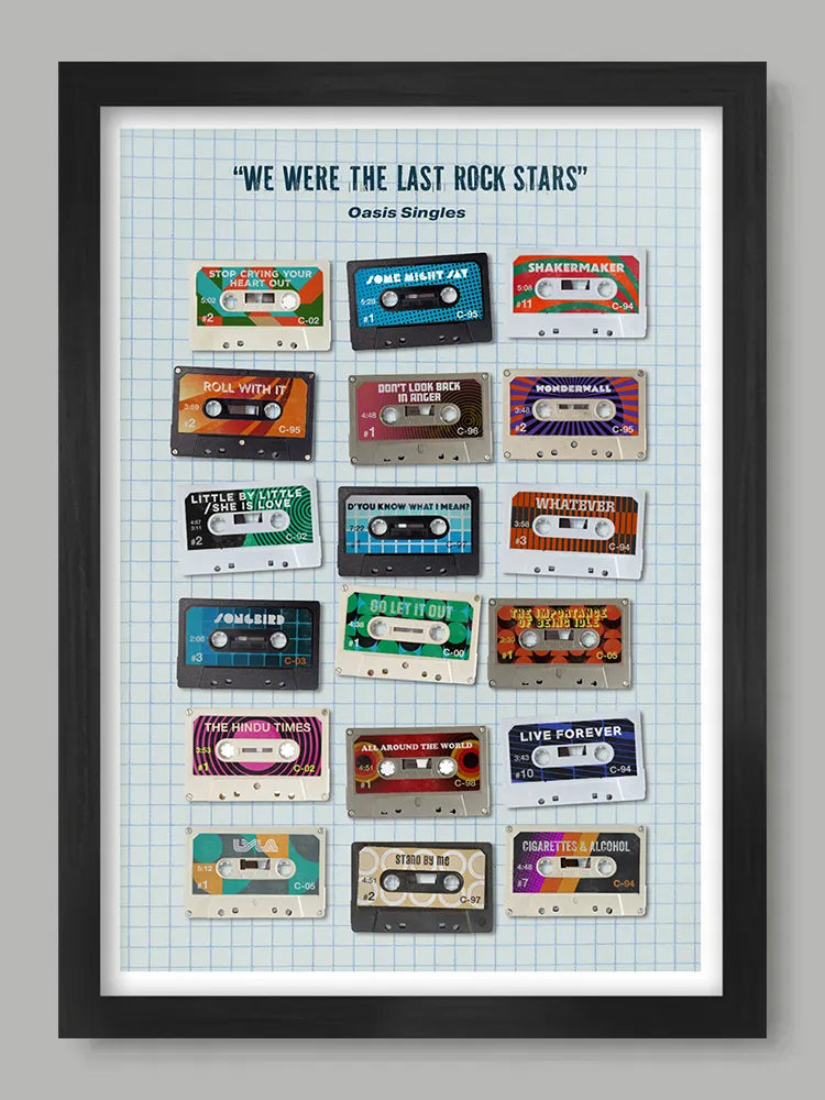 Oasis - We Were the Last of the Rock Stars - Music Poster print