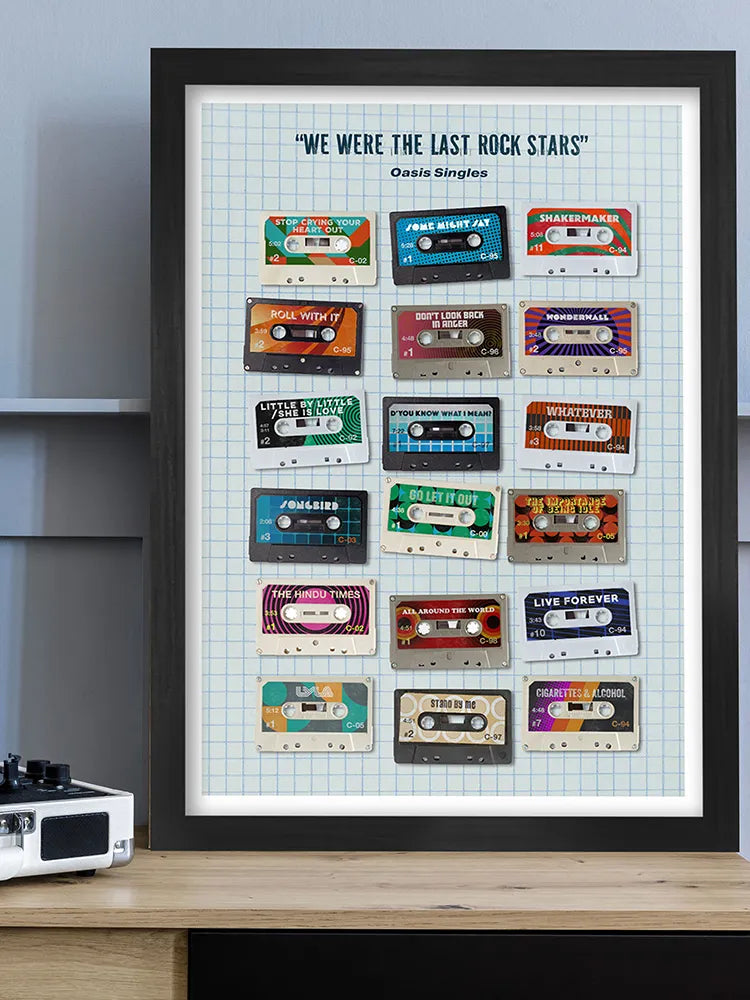 Oasis - We Were the Last of the Rock Stars - Music Print