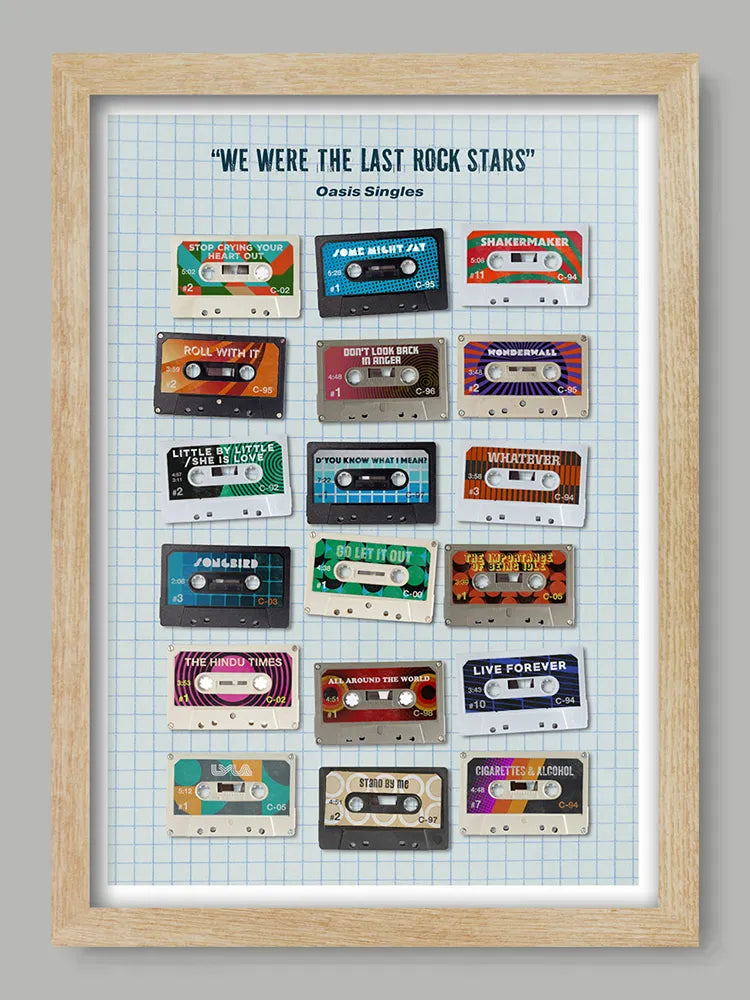 Oasis - We Were the Last of the Rock Stars - Music Print