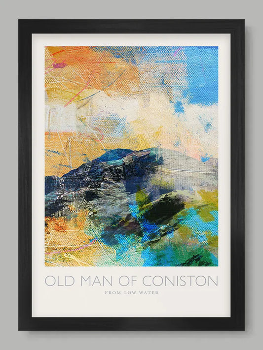 Old Man of Coniston from Low Water - Lake District Poster Print