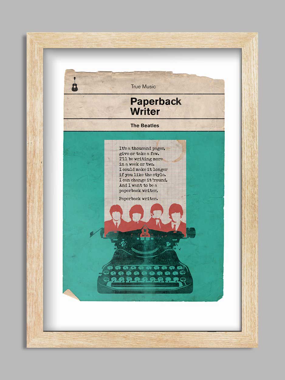 Paperback Writer - Beatles Music Print