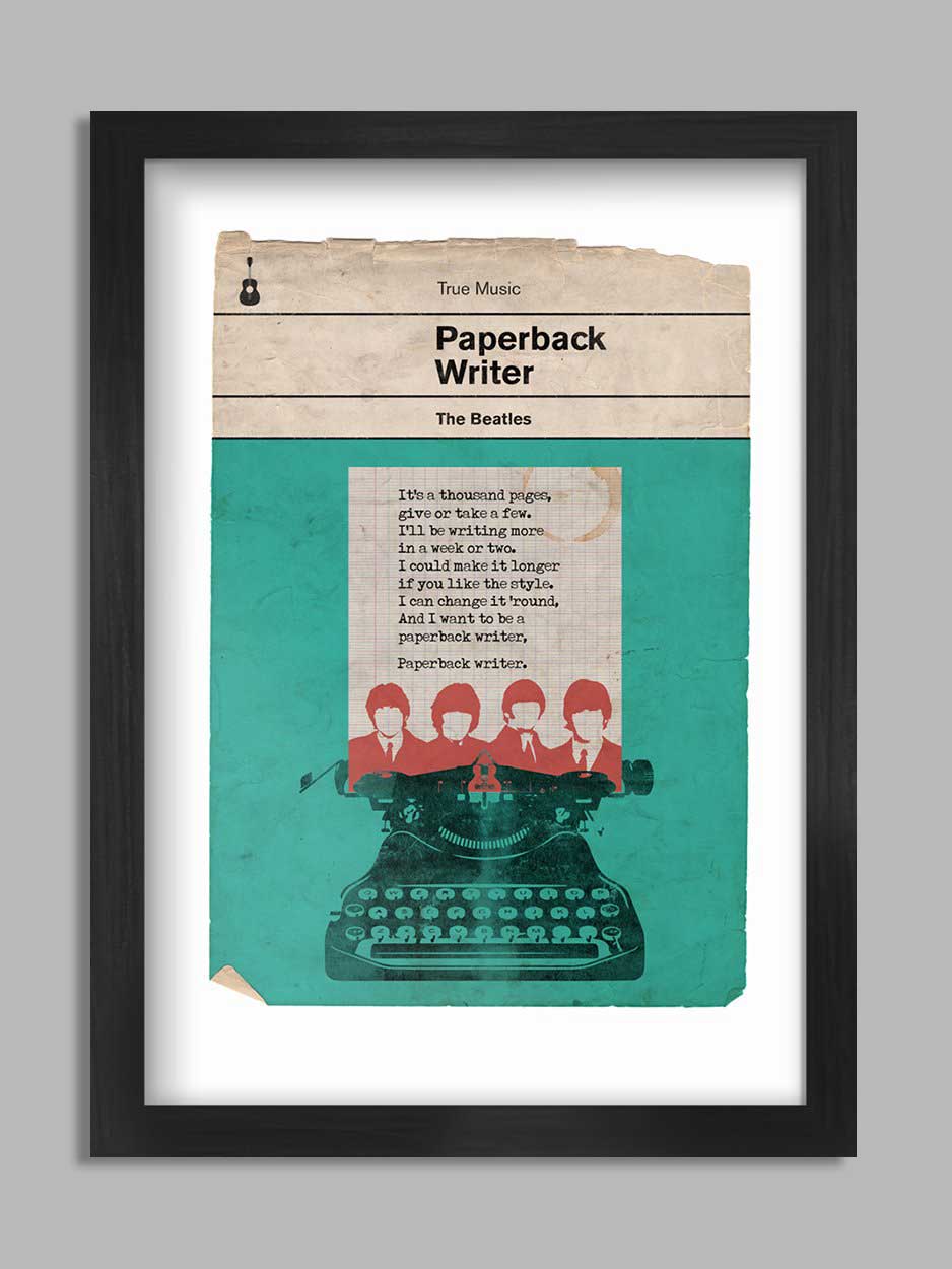 Paperback Writer - Beatles Music Print