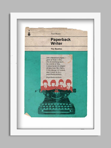 Paperback Writer - Beatles Book Jacket Print