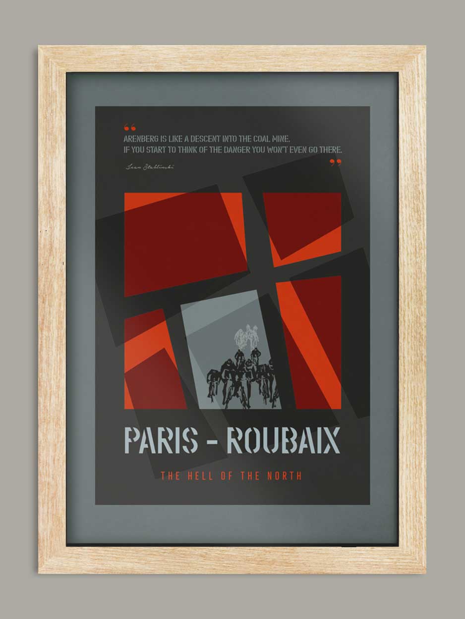 Paris Roubaix, The Monuments - Cycling Print