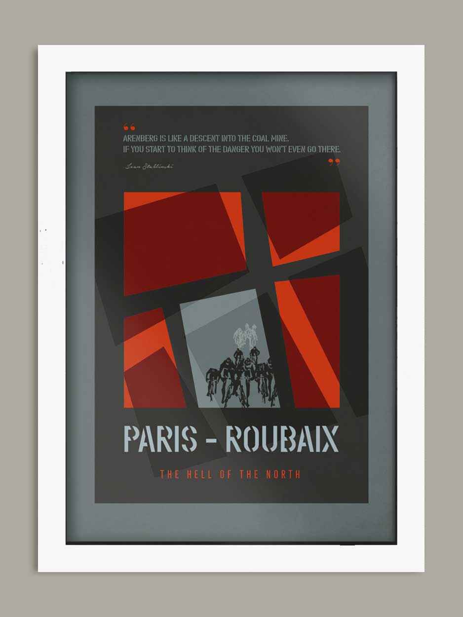 Paris Roubaix, The Monuments - Cycling Print