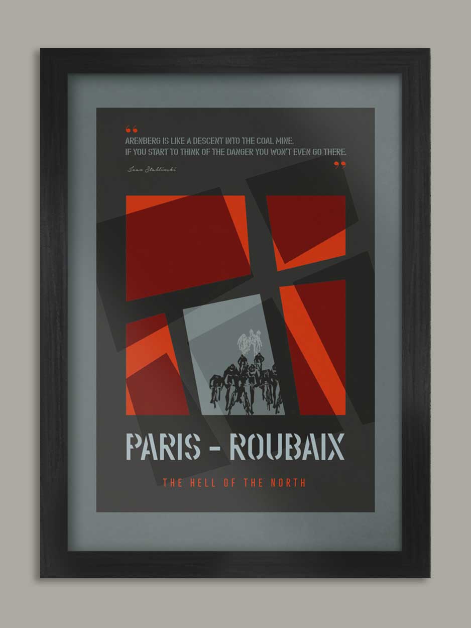 Paris Roubaix, The Monuments - Cycling Print