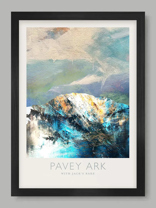 Pavey Ark with Jack's Rake - Lake District Poster Print