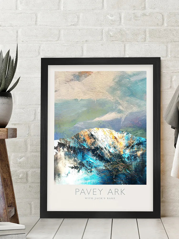 Pavey Ark with Jack's Rake - Lake District Poster Print