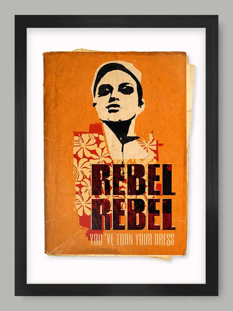 Rebel Rebel - Music Print