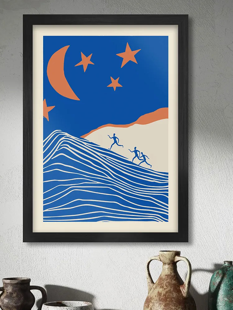Running The Trail Print