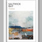 Saltwick Bay Coastal Abstract -  Poster Print