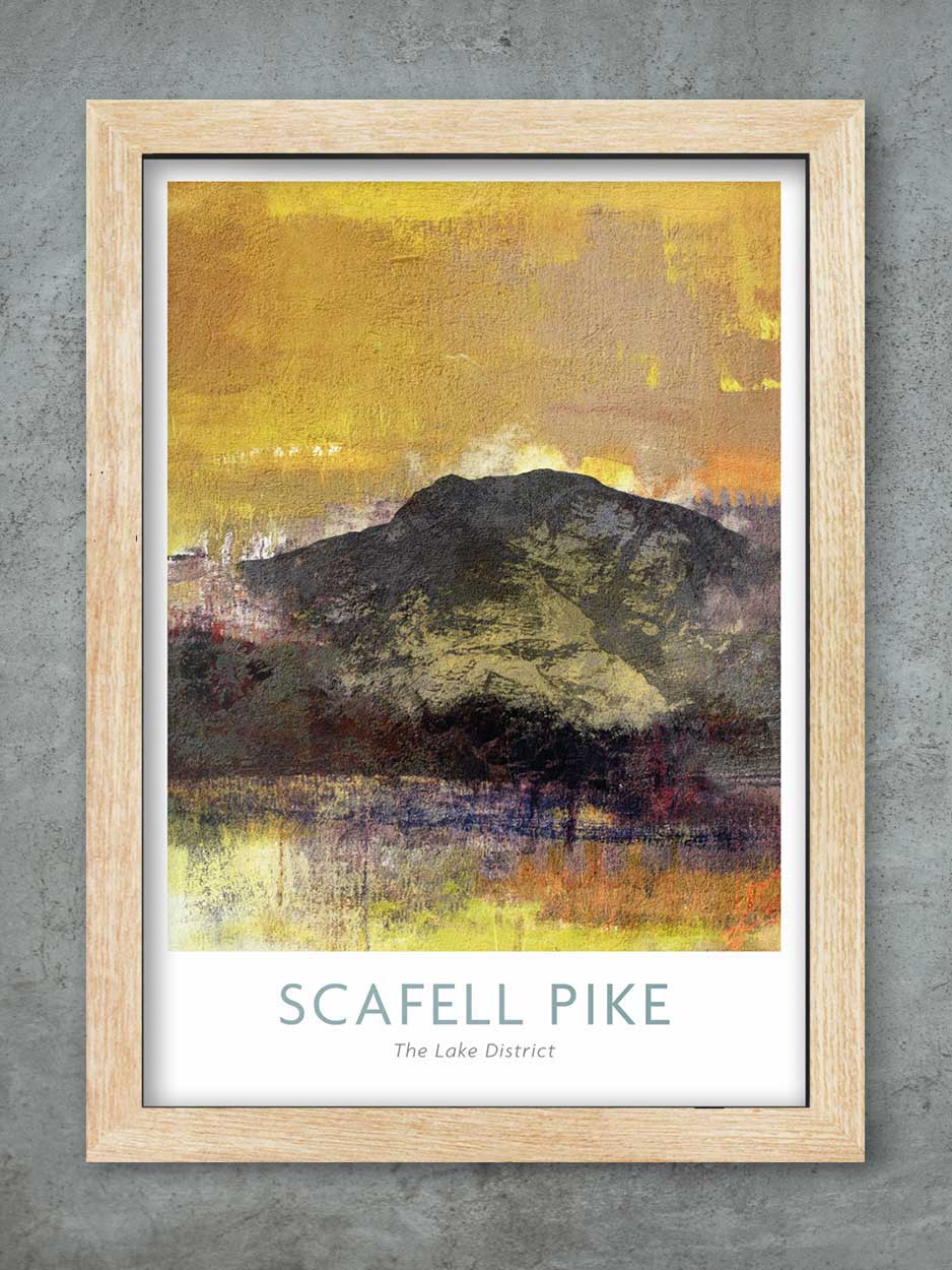 Scafell Pike - 3 Peaks Challenge Print