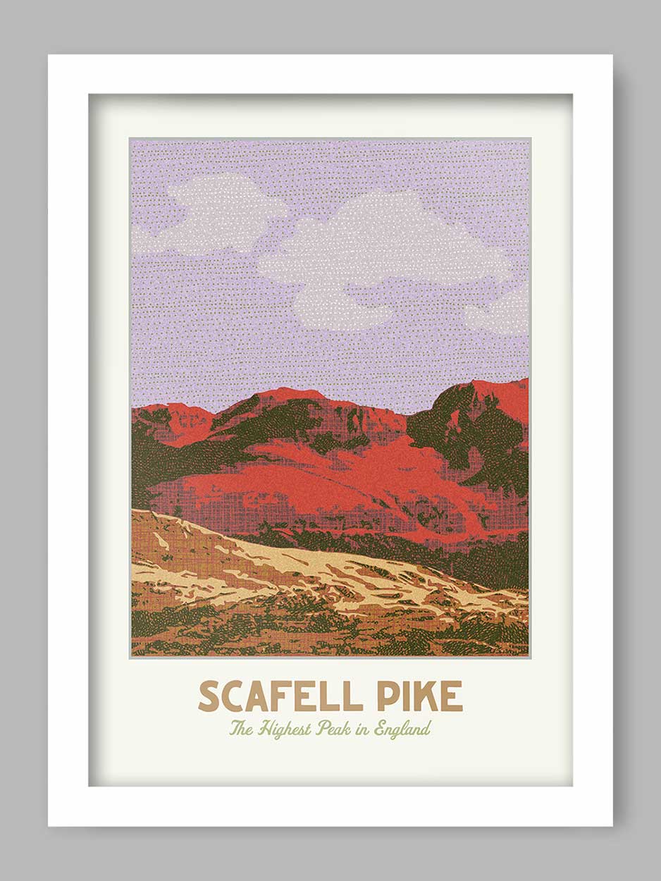 Scafell Pike, The Highest Peak in England - Lake District Print