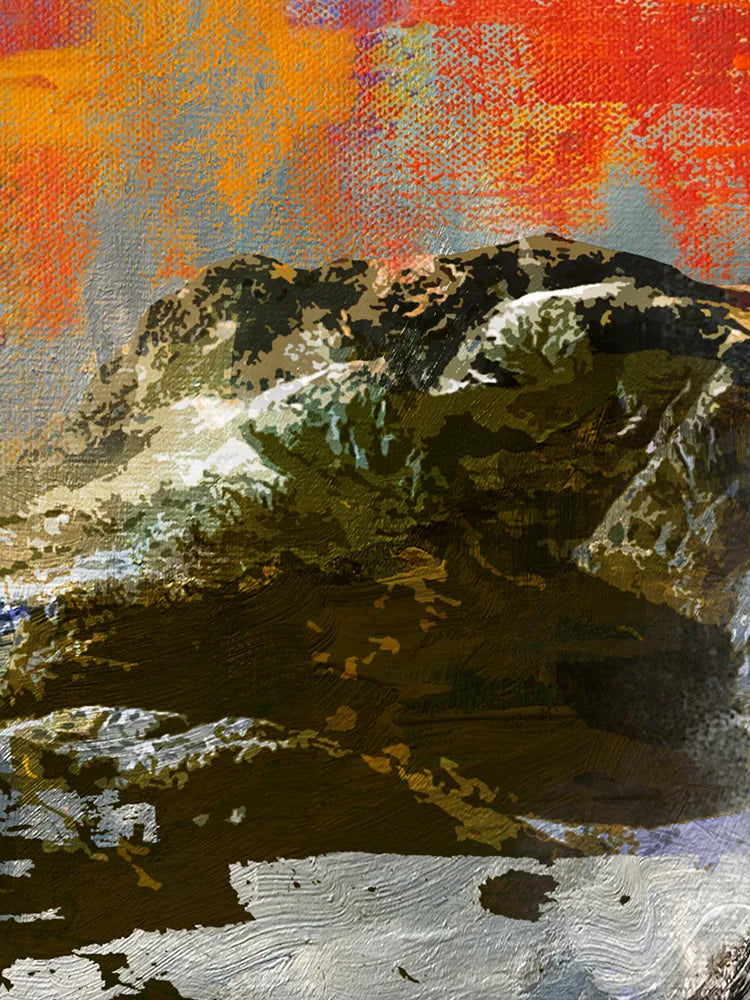 Scafell Pike and Scafell Range  - Lake District Print
