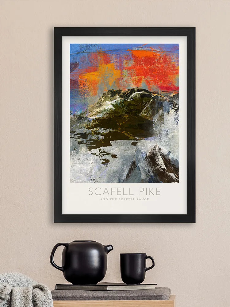Scafell Pike and Scafell Range  - Lake District Print