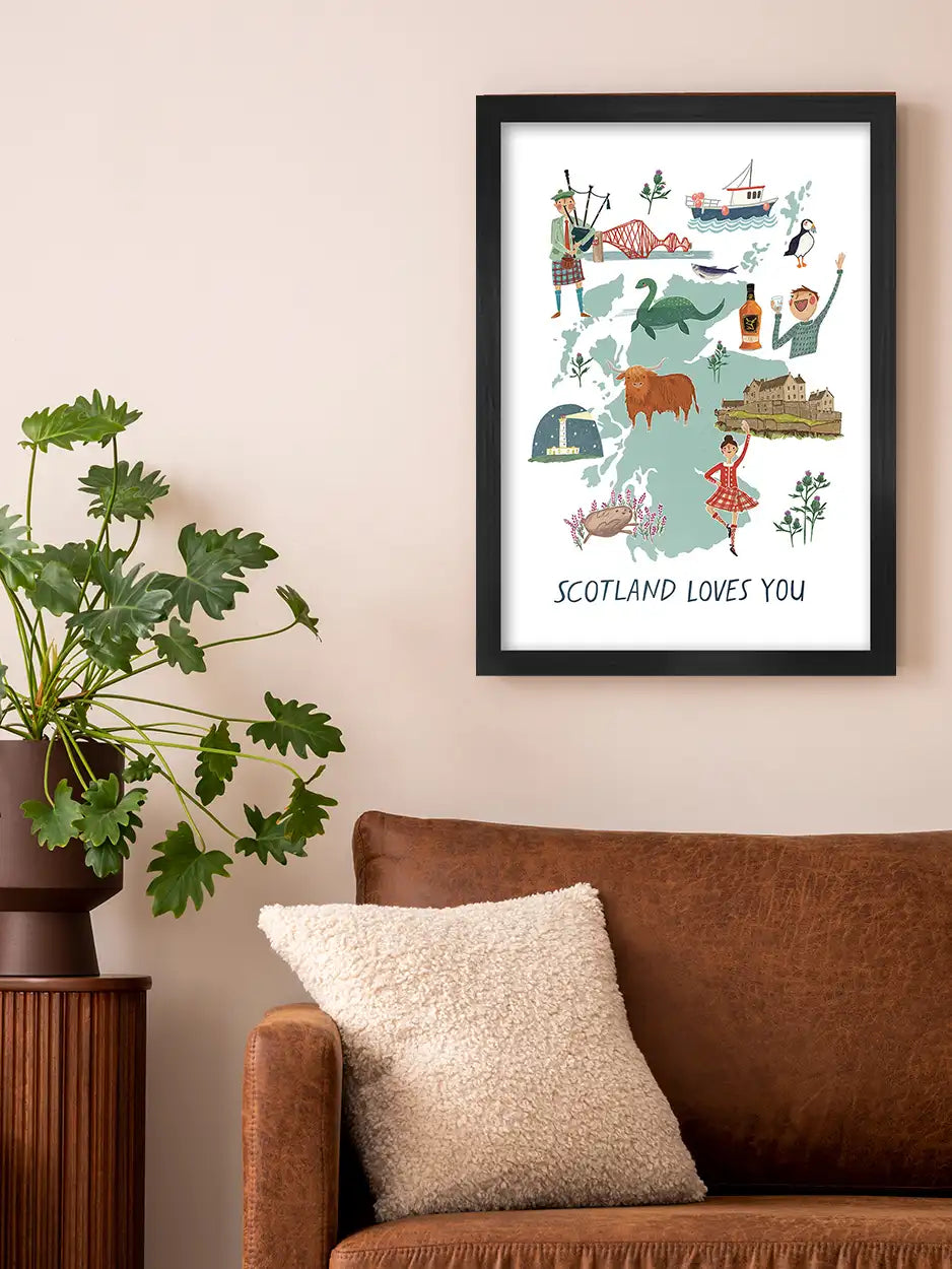 Scotland Loves You Print