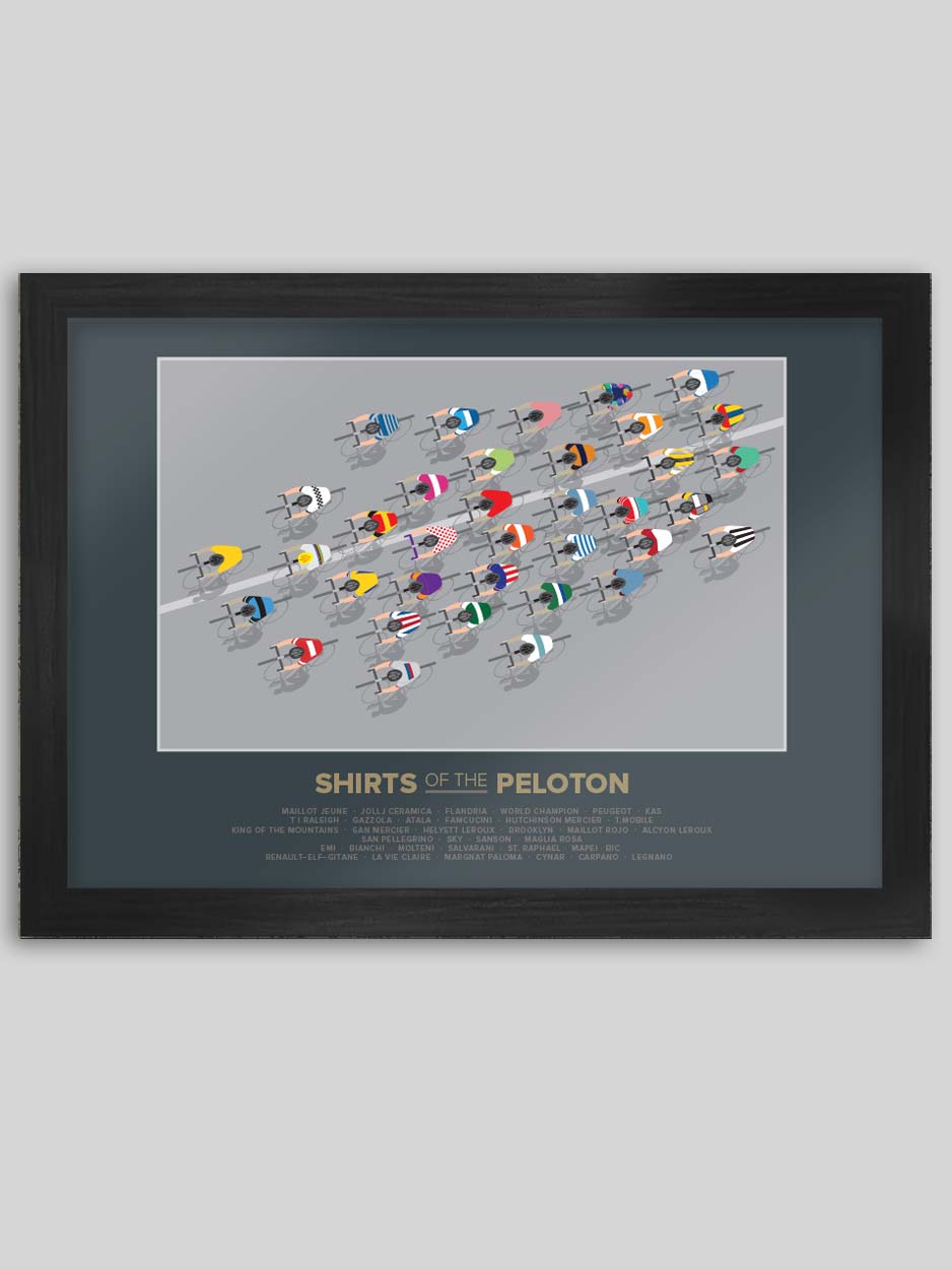Shirts of the Peloton 2 - Cycling Print