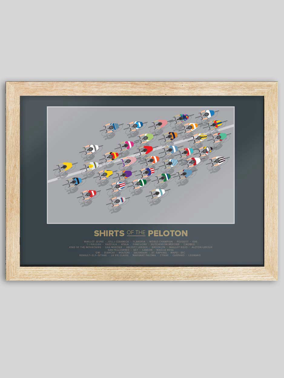 Shirts of the Peloton 2 - Cycling Print