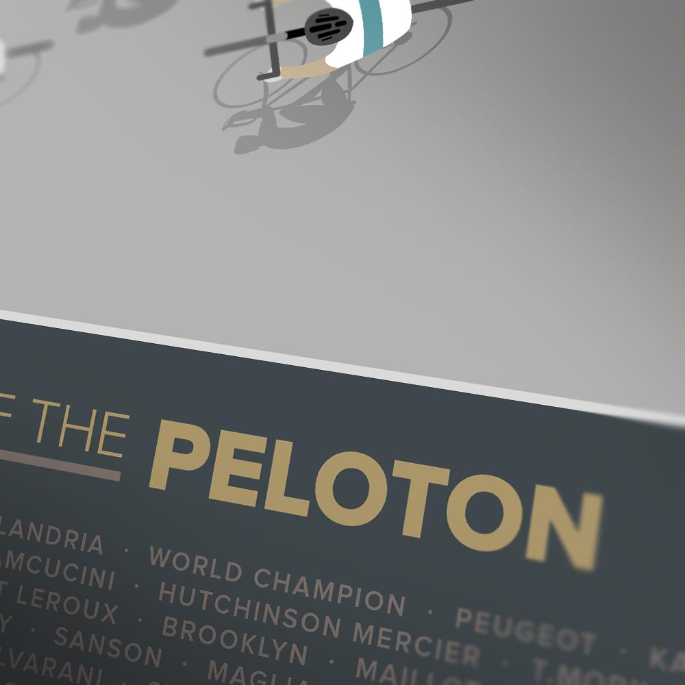 Shirts of the Peloton 2 - Cycling Print
