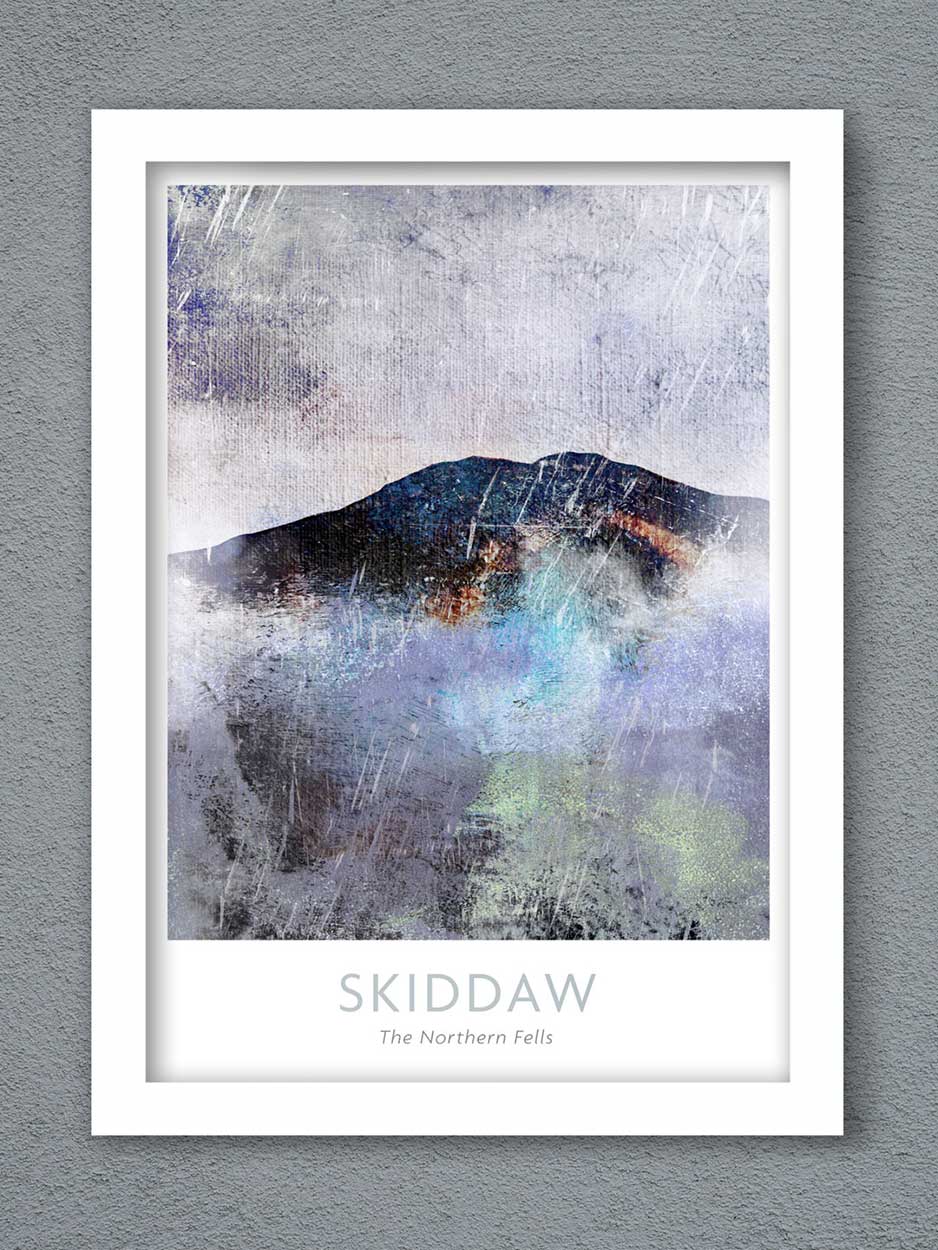 Skiddaw Abstract - Lake District Print