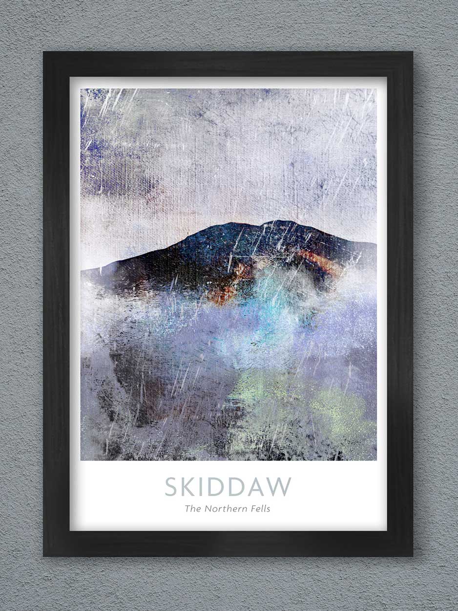 Skiddaw Abstract - Lake District Print