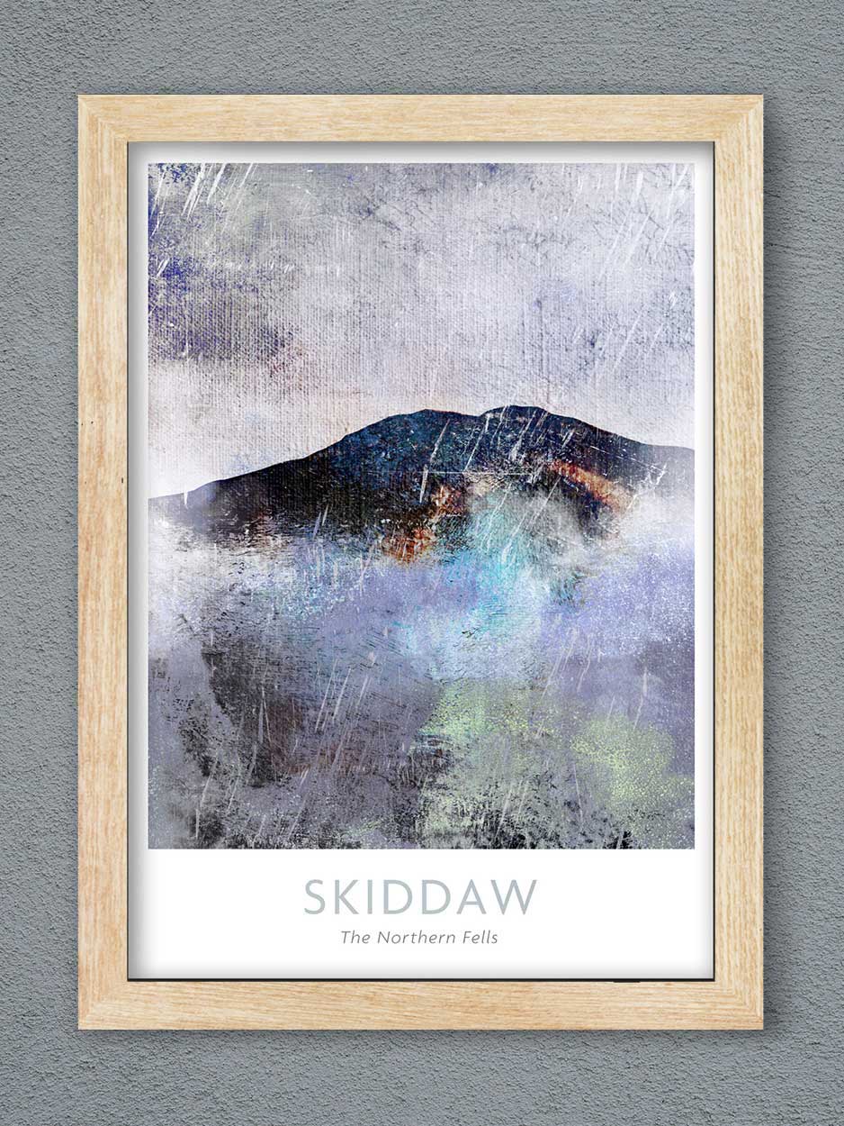 Skiddaw Abstract - Lake District Print