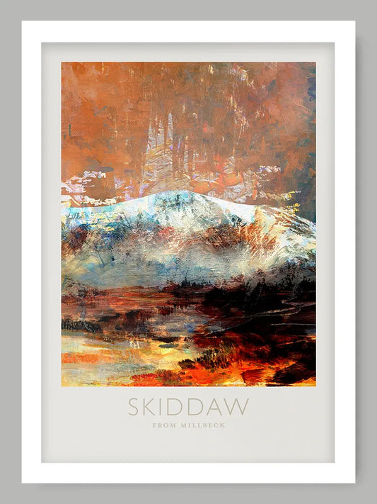 Skiddaw From Millbeck  - Lake District Poster Print