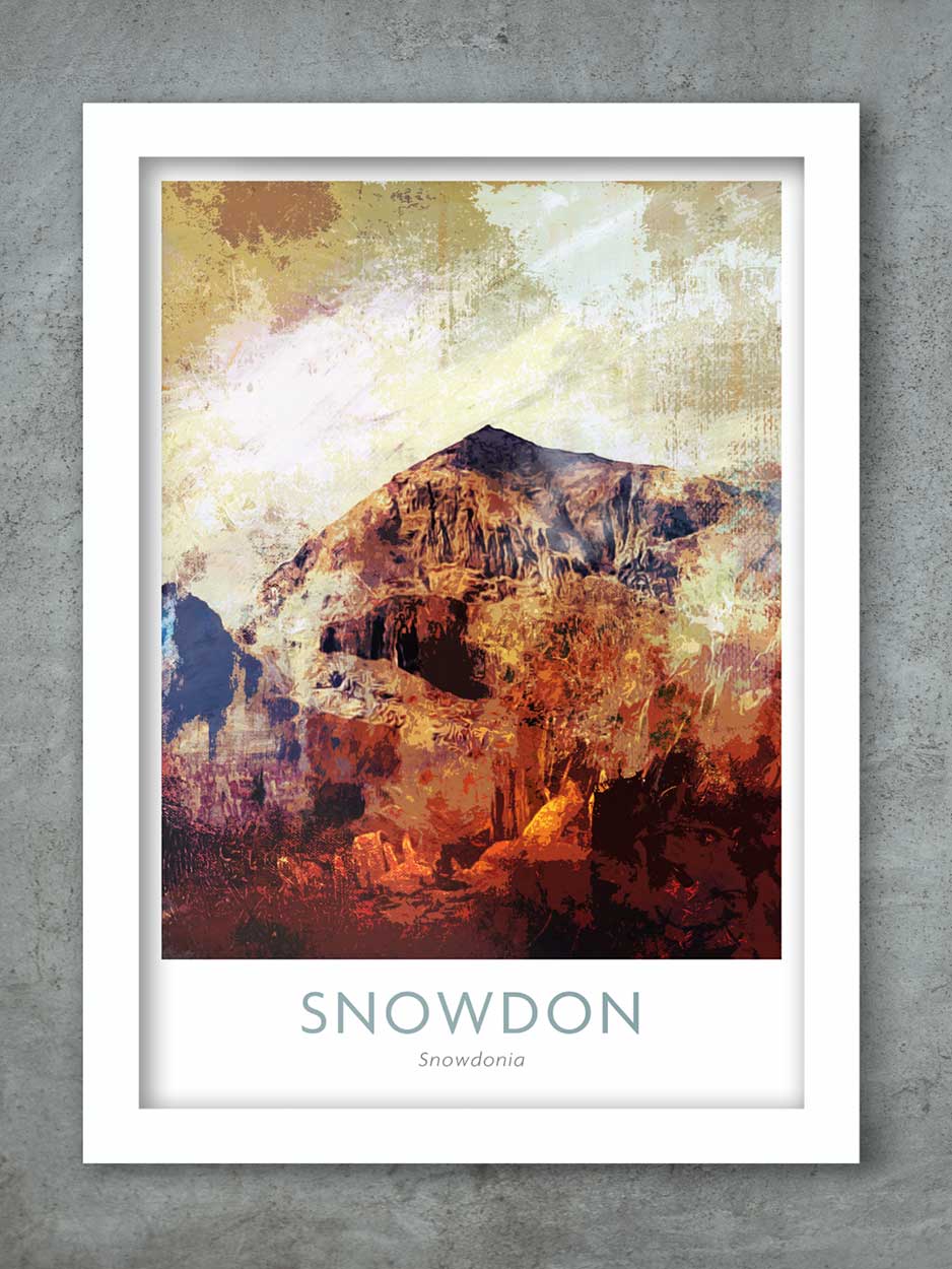Snowdon - 3 Peaks Challenge Poster Print