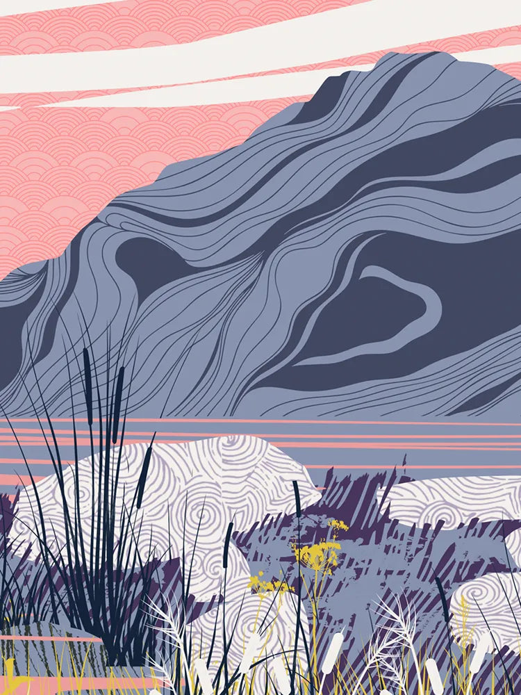 Snowdonia Eryri National Park - Poster Print. Established in 1951, the park sits in Northern Wales.