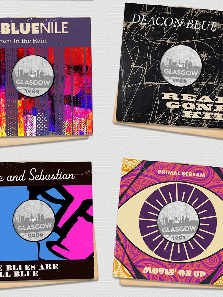 Sounds of Glasgow - Music Poster Print