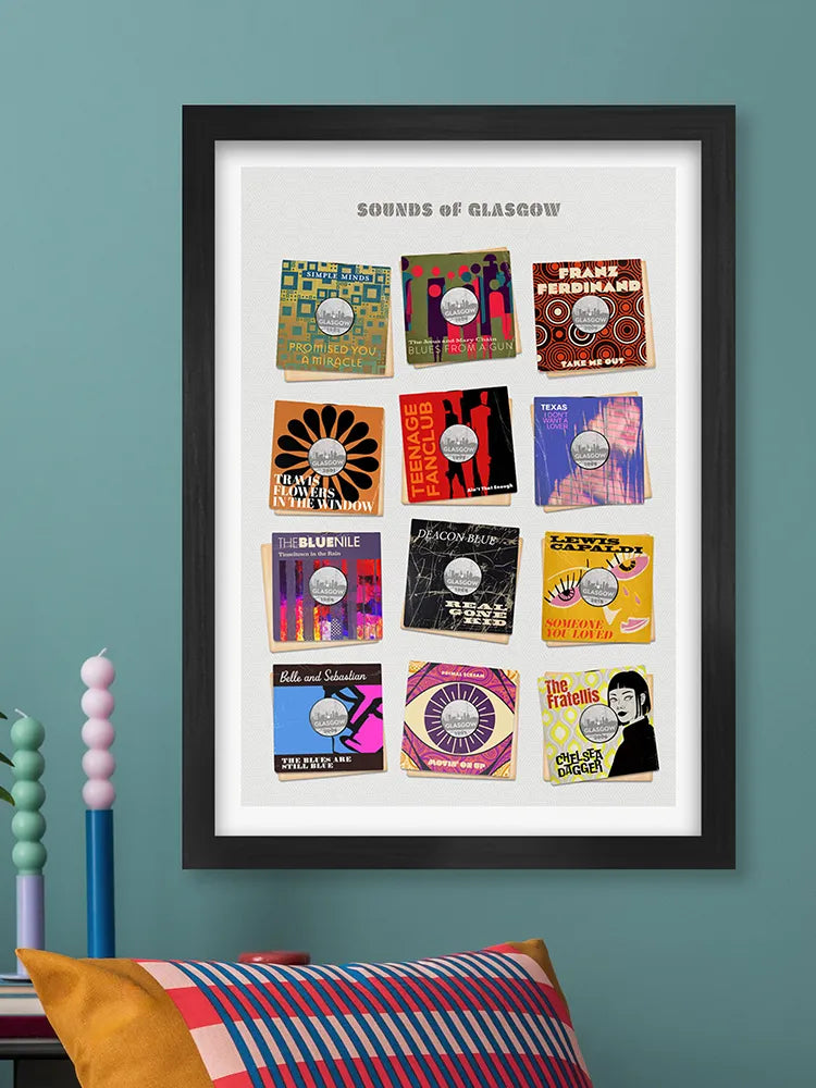Sounds of Glasgow - Music Poster Print
