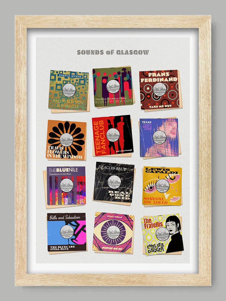 Sounds of Glasgow - Music Print