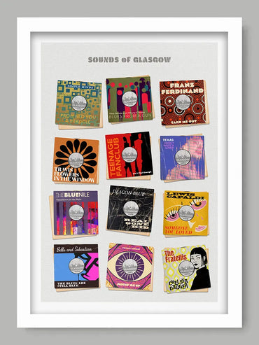 Sounds of Glasgow - Music Poster Print