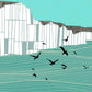 South Downs National Park - Poster Print. Established in 2009, the park takes in areas of both Hampshire and Sussex.