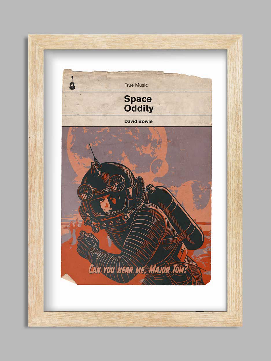 Space Oddity - David Bowie Music Print