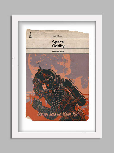 Space oddity - David Bowie Book Jacket Print
