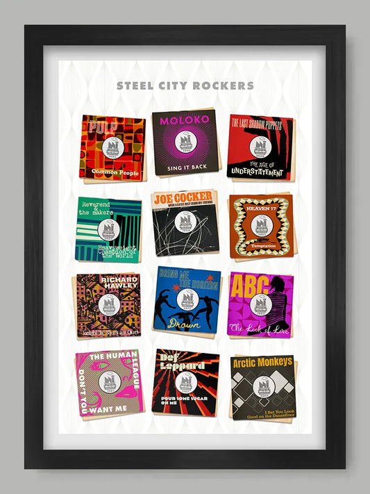 Steel City Rockers - Sheffield Music Print