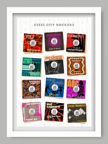 Steel City Rockers - Sheffield Music Print