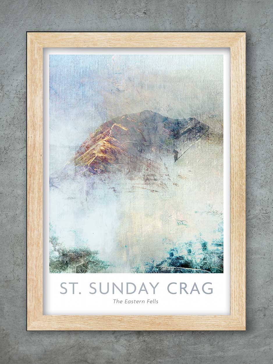St.Sunday Crag Abstract - Lake District Print