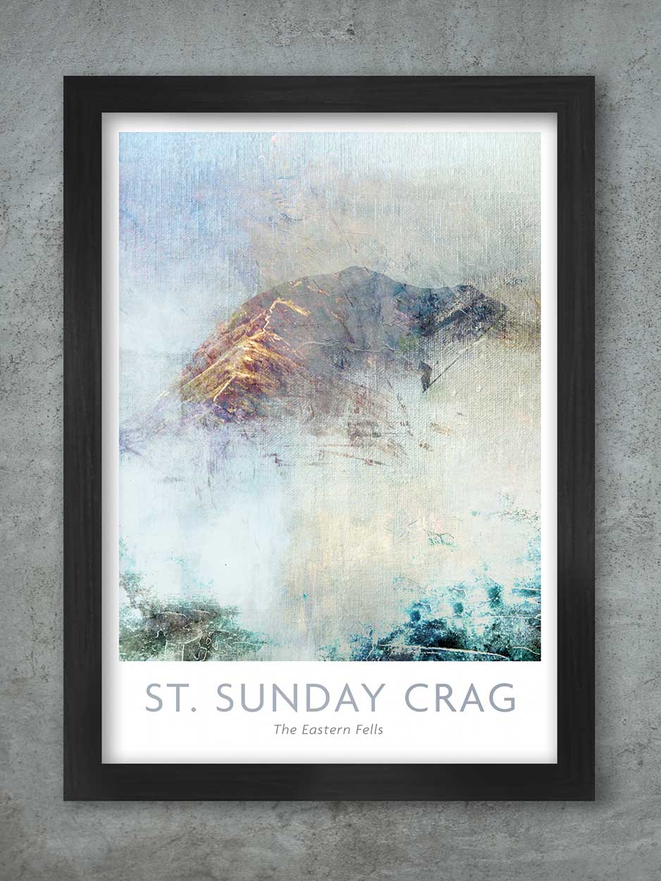 St.Sunday Crag Abstract - Lake District Print